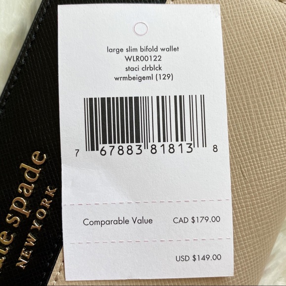 NWT Kate Spade Bifold Wallet Staci - Picture 5 of 5